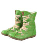 CHSHOER Women's Mid-Calf Leather Boots - Retro Distressed, Fleece-Lined, Handcrafted & Stylish