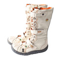 CHSHOER Retro Handmade Patchwork High - Top Boots with Lacing & Double Buckle