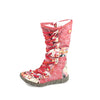 CHSHOER Washed Contrast-Stitch Lace Eyes Side Zipper Women's Snow Boots