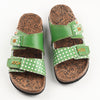 CHSHOER Women's Printed Cork Slides - Platform Buckle Style, Top Pick for Beach & Casual Wear