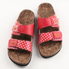 CHSHOER Women's Printed Cork Slides - Platform Buckle Style, Top Pick for Beach & Casual Wear