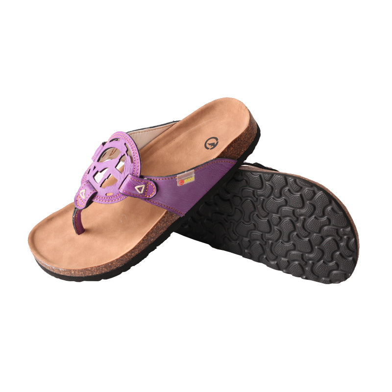 CHSHOER Women's Platform Toe-Ring Sandals: Stylish Hollow-Out Logo Slides for Indoor and Outdoor Summer Wear
