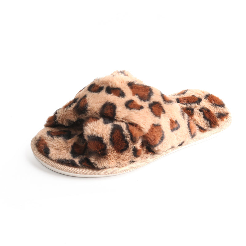CHSHOER Women's Slippers Fuzzy Warm Comfy Faux Fur Slip-on Fluffy Bedroom House Shoes Memory Foam Suede Cozy Plush Breathable Anti-Slip Indoor