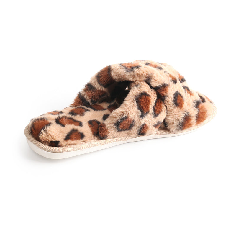 CHSHOER Women's Slippers Fuzzy Warm Comfy Faux Fur Slip-on Fluffy Bedroom House Shoes Memory Foam Suede Cozy Plush Breathable Anti-Slip Indoor