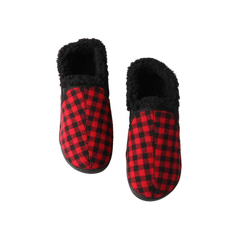 CHSHOER Women's Handcrafted Fur-lined Cotton Slippers, Anti-slip & Soft Sole, Autumn/Winter Indoor/Outdoor.