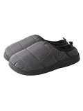 CHSHOER Winter Warm Down Fabric Home Slippers, Waterproof and Non-slip